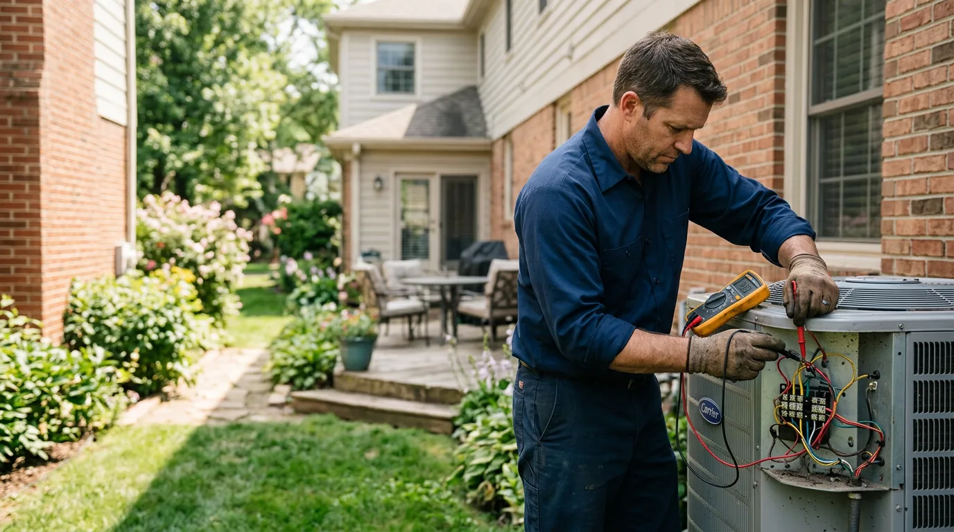 HVAC technician working near Lemon Springs, NC